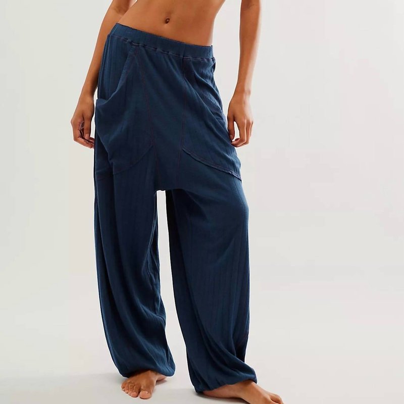 Shop Free People Coffee Chat Jogger In Blue