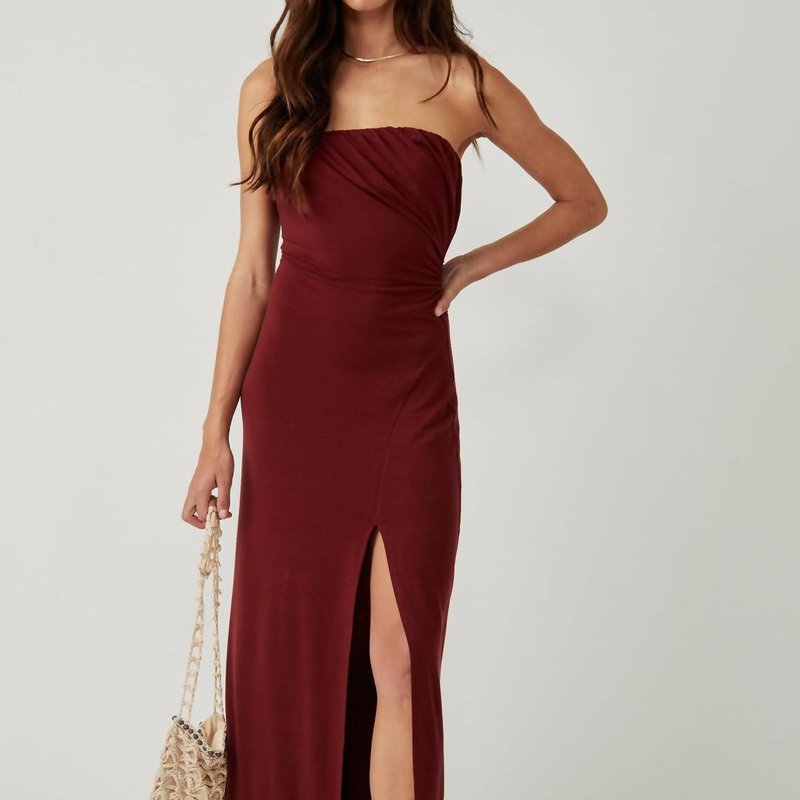 Shop Free People Hayley Midi Dress In Red