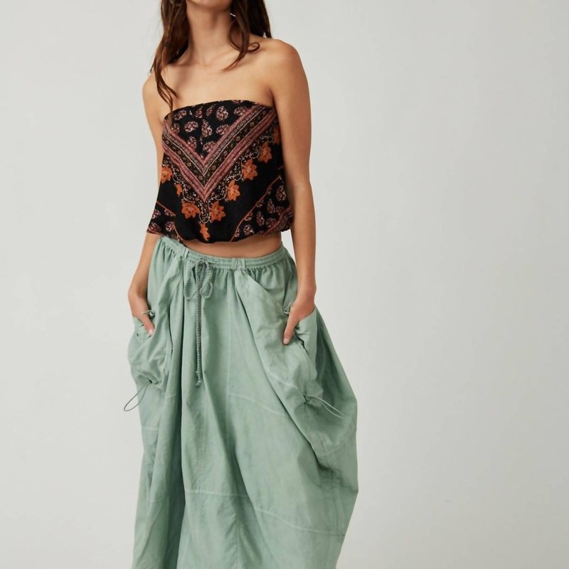 Shop Free People Jilly Maxi Skirt In Green