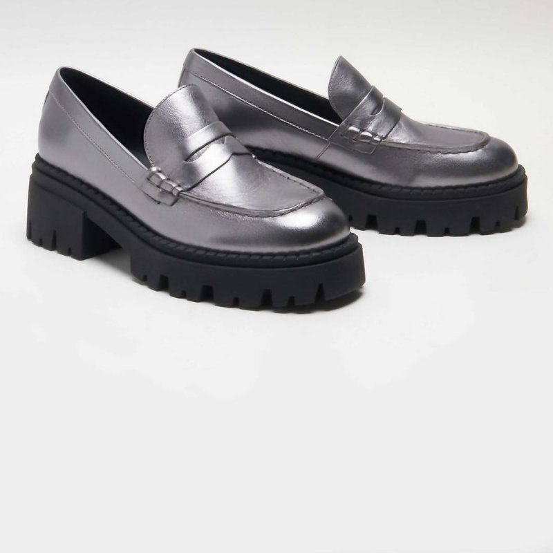 Shop Free People Lyra Lug Sole Loafer In Grey