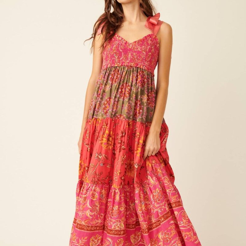 Shop Free People Smocking Maxi Dress In Red