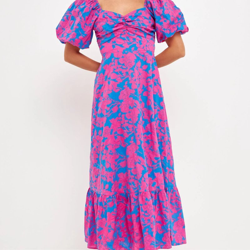 FREE THE ROSES FREE THE ROSES FLORAL CUT-OUT MAXI DRESS