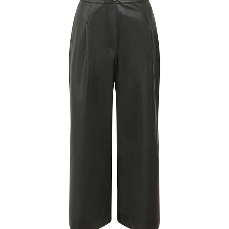 Shop French Connection Crolenda Pu Trousers In Black
