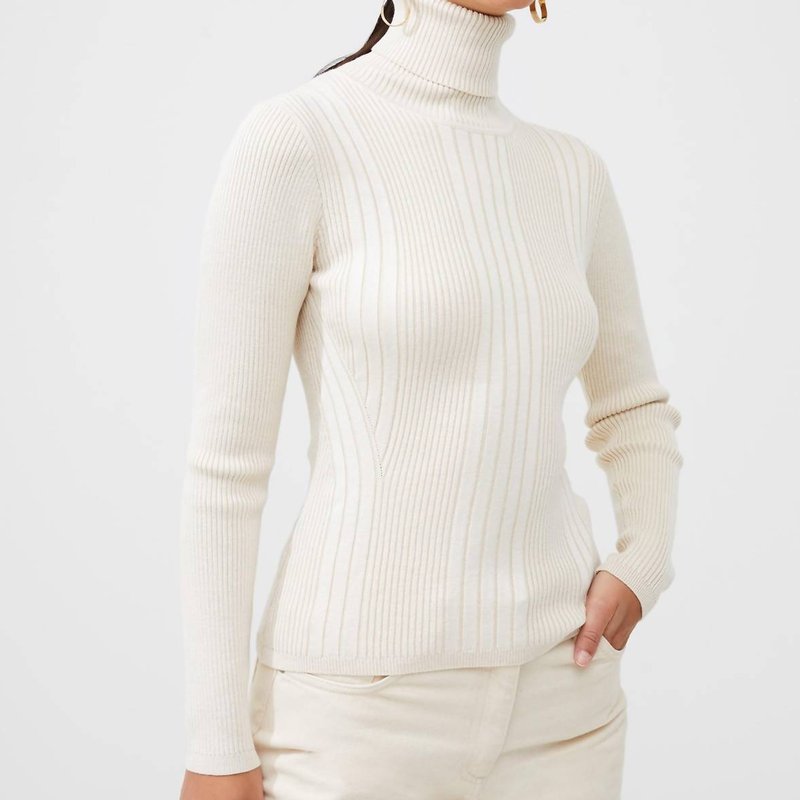 Shop French Connection Mari Roll Neck Jumper Sweater In White