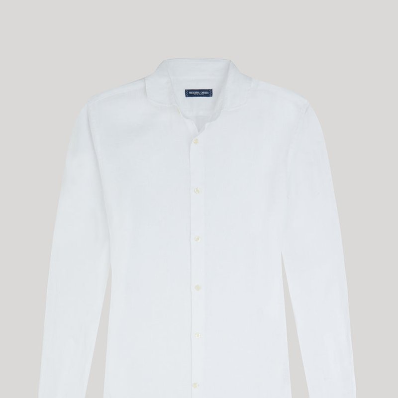 Frescobal_carioca Antonio Long Sleeve Linen Shirt In White