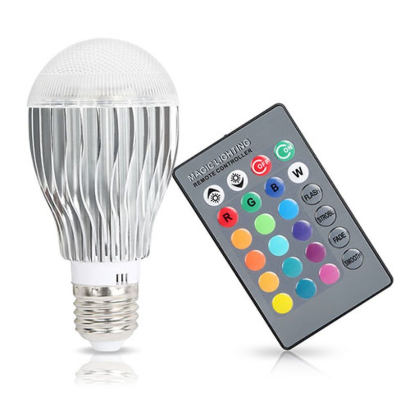Shop Fresh Fab Finds 16-color Led Bulb Set With Remote Control