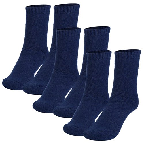 Shop Fresh Fab Finds 3 Pairs Men Warm Wool Socks Soft Cozy Winter Thermal Socks For Men Thick Heat-trapping Moisture Wick In Blue