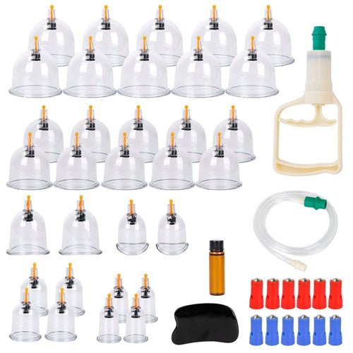 Shop Fresh Fab Finds 32 Cups Chinese Massage Therapy Cupping Set Body Vacuum Suction Kit Acupoint Massage Kit