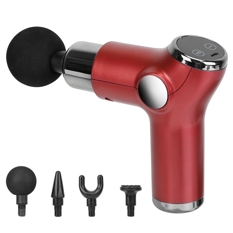 Shop Fresh Fab Finds 32 Intensity Massage Gun With 4 Heads In Red