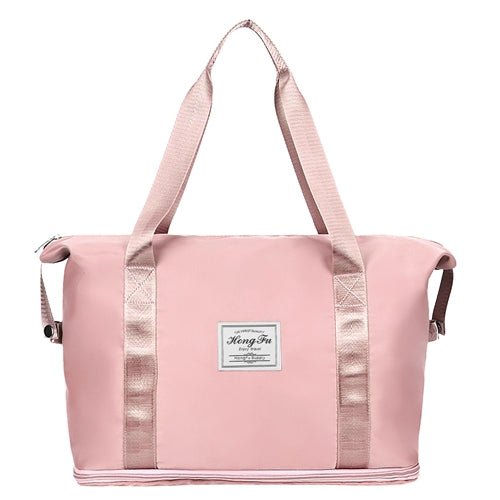 Shop Fresh Fab Finds 35l/9.2gal Shoulder Travel Duffle Bag Folding Carry On Overnight Weekender Bag With Luggage Sleeve W In Pink