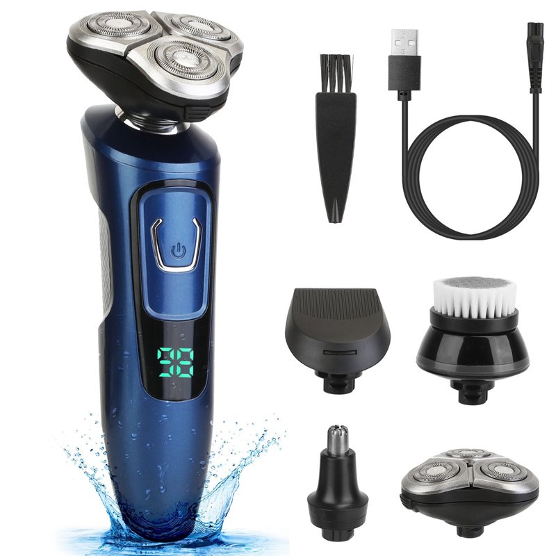 Shop Fresh Fab Finds 4-in-1 Rechargeable Shaver Kit: Electric Razor, Head Beard Trimmer, Ipx7 Waterproof, Dry/wet Groomin