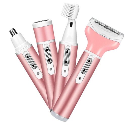 Shop Fresh Fab Finds 4 In 1 Women Electric Shaver Painless Rechargeable Hair Remover Eyebrow Nose Hair Cordless Trimmer S