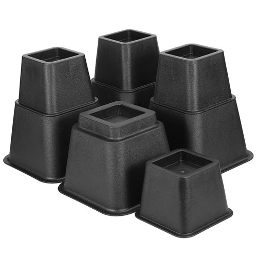 Shop Fresh Fab Finds 8pcs Furniture Risers 500kg 1100lbs Capacity Bed Lifters Adjustable Couch Table Chair Risers