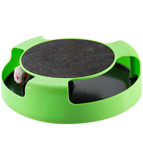 Shop Fresh Fab Finds Cat Interactive Scratching Toy With Rotating Running Mouse Catching Plate Non-toxic Claw Kitten Toys