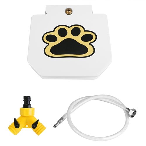 Shop Fresh Fab Finds Dog Water Fountain Outdoor Dog Pet Water Dispenser Step-on Activated Sprinkler W/ Interactive Paw Pe