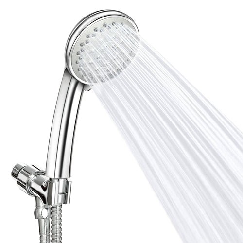 Shop Fresh Fab Finds Handheld Shower Head Stainless High Pressure 5 Spray Settings Massage Spa Showerhead Chrome Face Wit