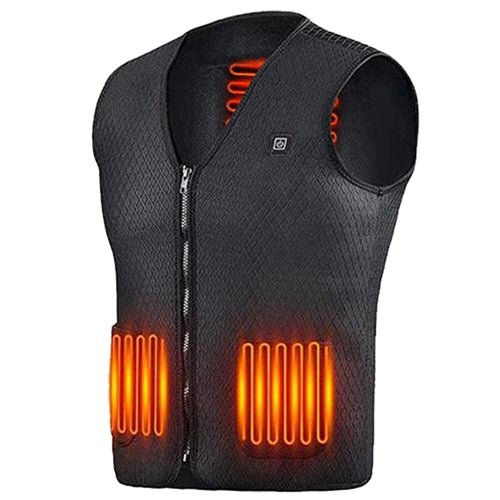 Shop Fresh Fab Finds Heat Jacket Vest 3 Heating Gear Adjustable Usb Heated Vest Warm Heat Coat Vest With 5 Heating Zones  In Black