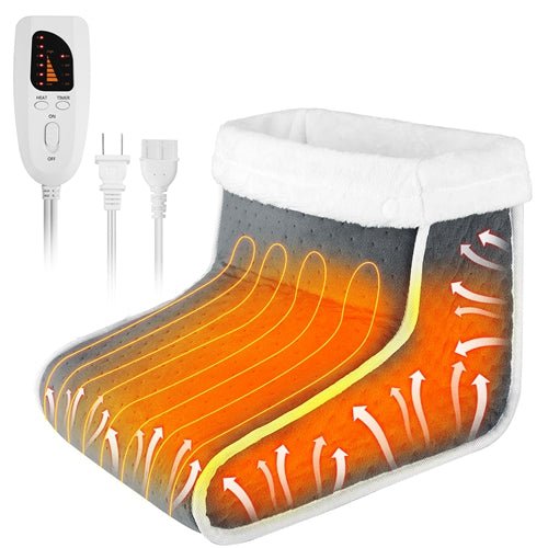 Shop Fresh Fab Finds Heating Pad For Foot Electric Heated Foot Warmer Soft Leg Warmer Boots With 6 Level Heating 4 Level 