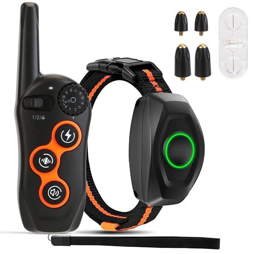 Shop Fresh Fab Finds Ipx7 Waterproof Dog Training Collar With Remote Rechargeable Electronic Shock Collar For Dogs Beep V In Black