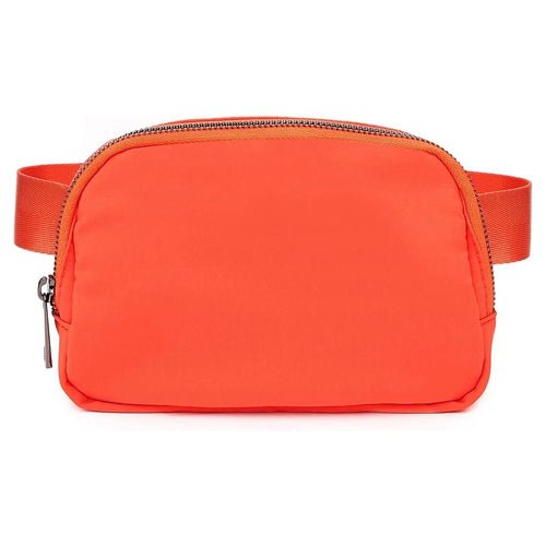 Shop Fresh Fab Finds Sport Fanny Pack Unisex Waist Pouch Belt Bag Purse Chest Bag In Orange