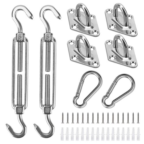 Shop Fresh Fab Finds Sun Shade Sail Hardware Kit Stainless Steel Canopy Installation Kit Fixing Accessory For Rectangular