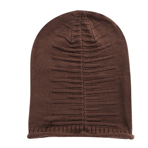 Shop Fresh Fab Finds Unisex Knit Beanie Hat Winter Warm Hat Slouchy Baggy Hats Skull Cap 5 Colors In Brown