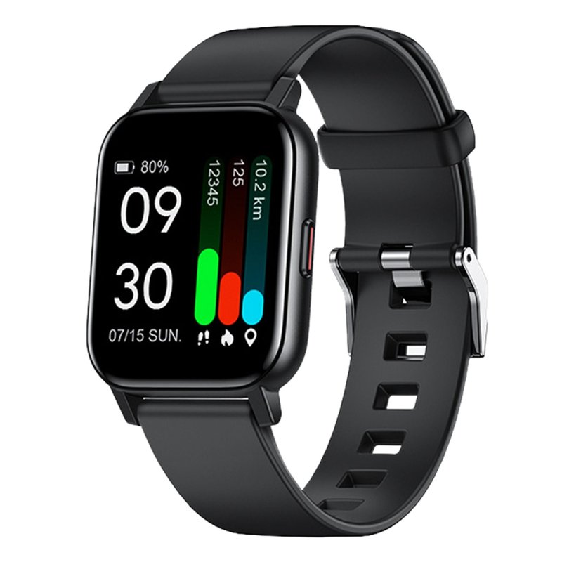 Fresh Fab Finds Waterproof Fitness Tracker Watch With Sleep Monitor, Pedometer, Sedentary Reminder, Call & Message N In Black
