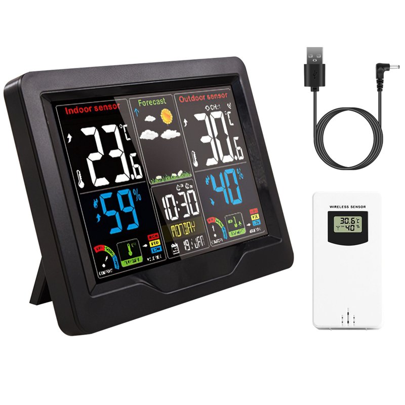 Shop Fresh Fab Finds Wireless Weather Station Alarm Clock With Thermometer, Humidity, And Frost Alert