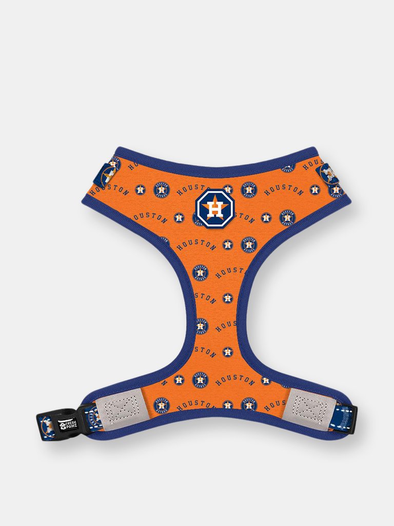 Houston Astros x Fresh Pawz | Adjustable Mesh Harness - Orange