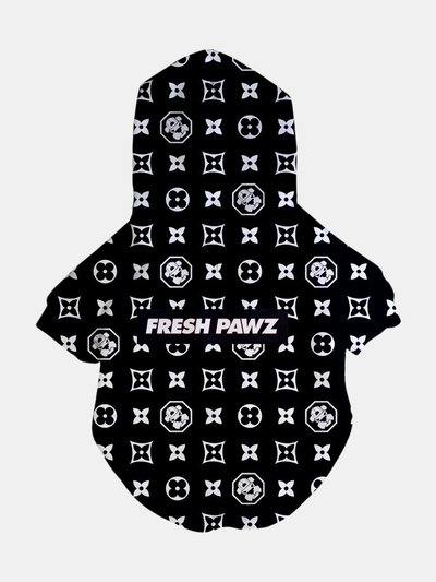 Fresh Pawz Monogram Hype Hoodie | Dog Clothing product