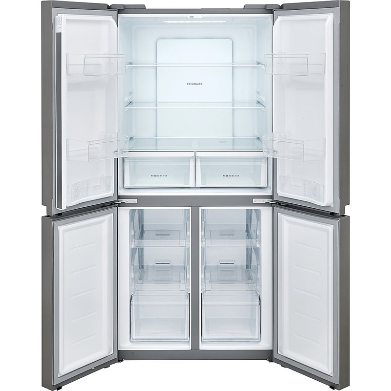 Shop Frigidaire 17.4 Cu. Ft. Stainless Steel 4-door French Door Refrigerator In Grey