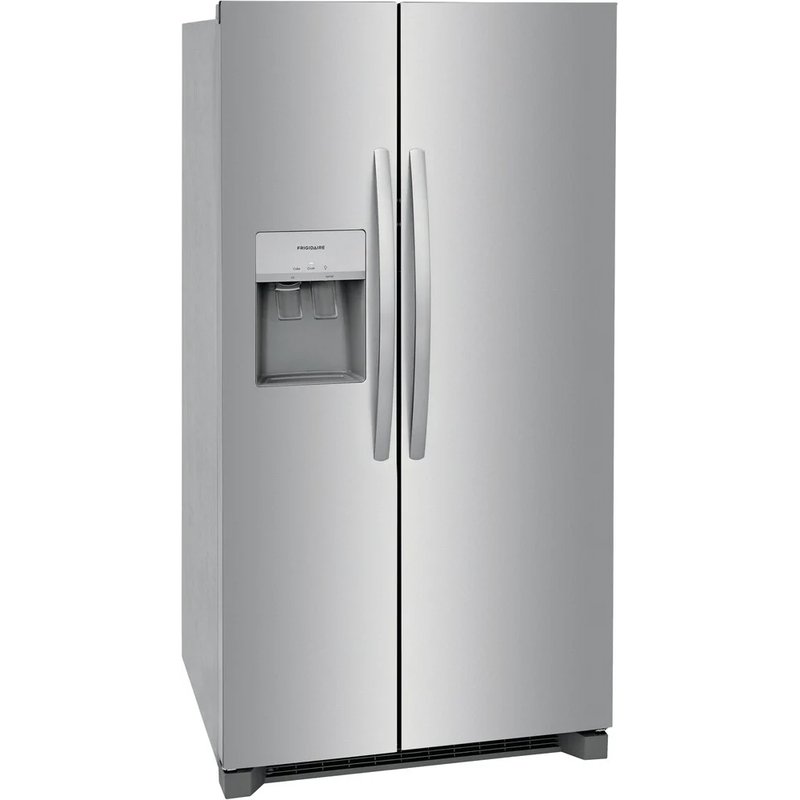 Frigidaire 25.6 Cu. Ft. Black Side By Side Refrigerator In Grey