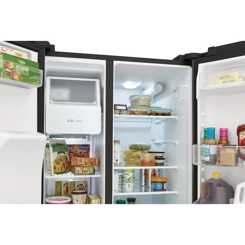 Shop Frigidaire 25.6 Cu. Ft. Black Side By Side Refrigerator