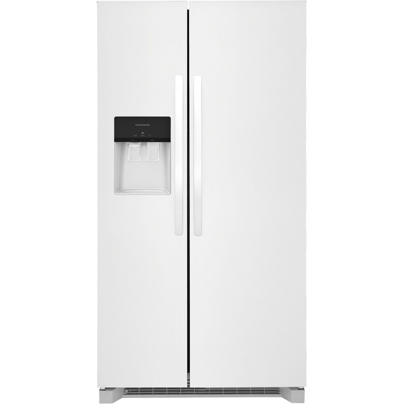 Frigidaire 25.6 Cu. Ft. Black Side By Side Refrigerator In White