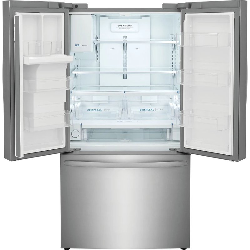 Shop Frigidaire 27.8 Cu. Ft. Stainless French Door Refrigerator In Grey