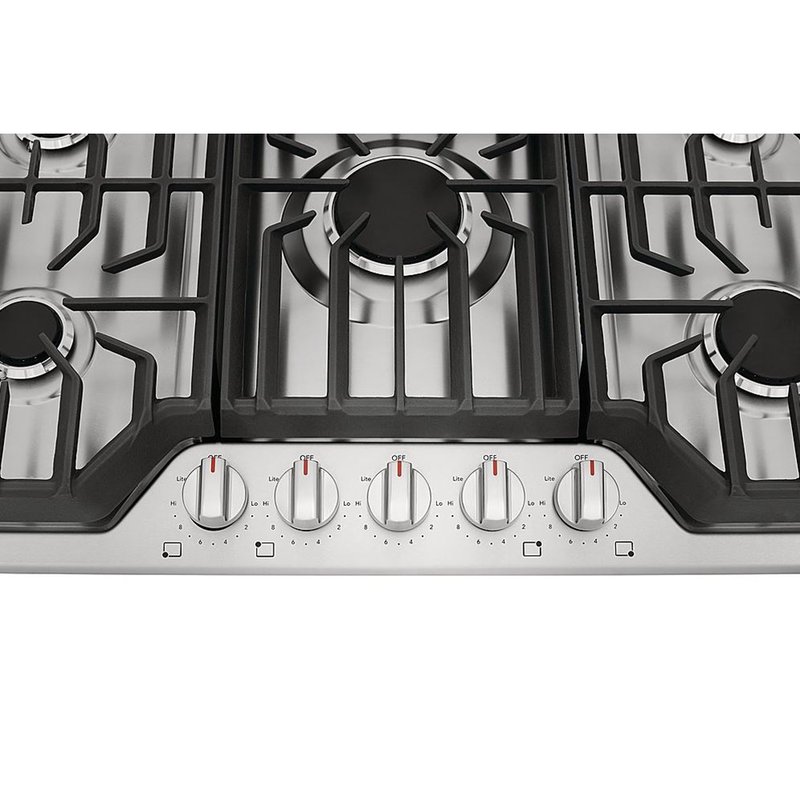 Shop Frigidaire 36 Inch Stainless Steel 5 Burner Gas Cooktop