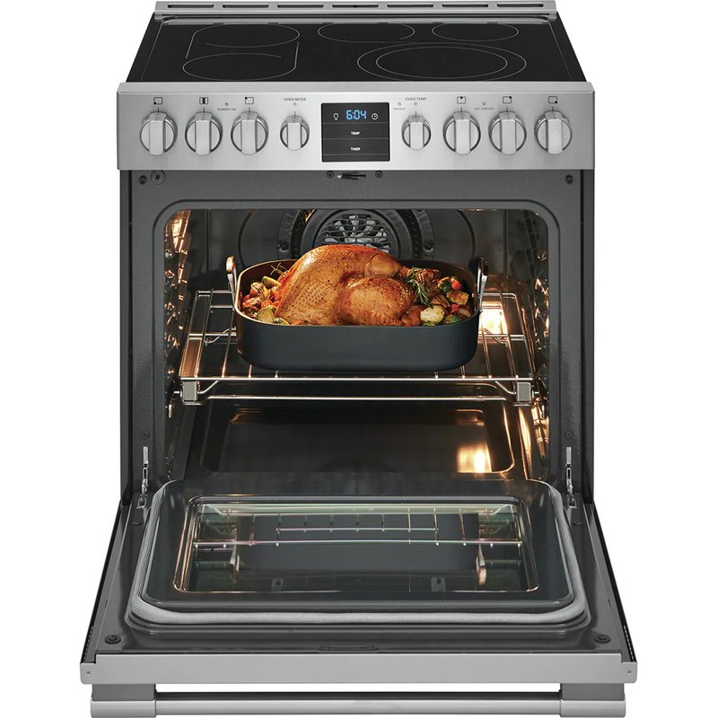 Shop Frigidaire 5.4 Cu. Ft. Stainless Front Control Electric Range With Air Fry