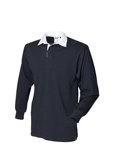 Front Row Front Row Mens Long Sleeve Sports Rugby Shirt (Black) product