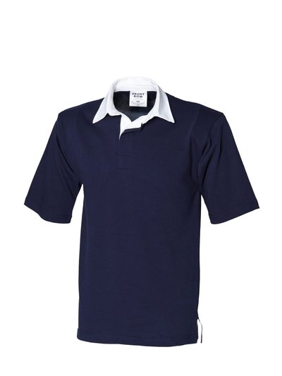 Front Row Front Row Short Sleeve Sports Rugby Polo Shirt (Navy) product