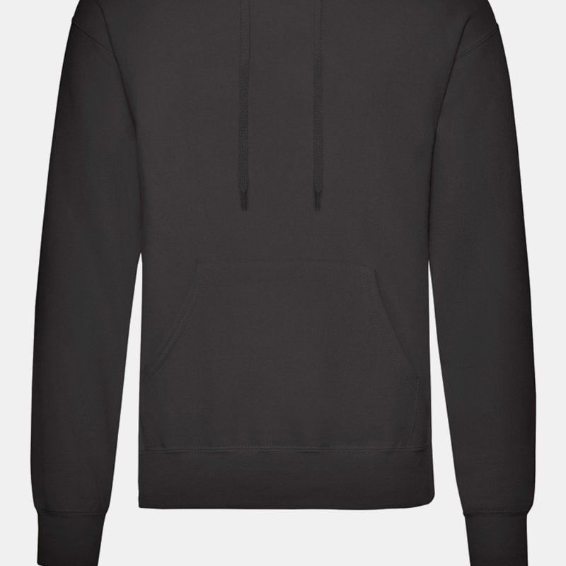 Fruit Of The Loom Adults Unisex Classic Hooded Sweatshirt (black)