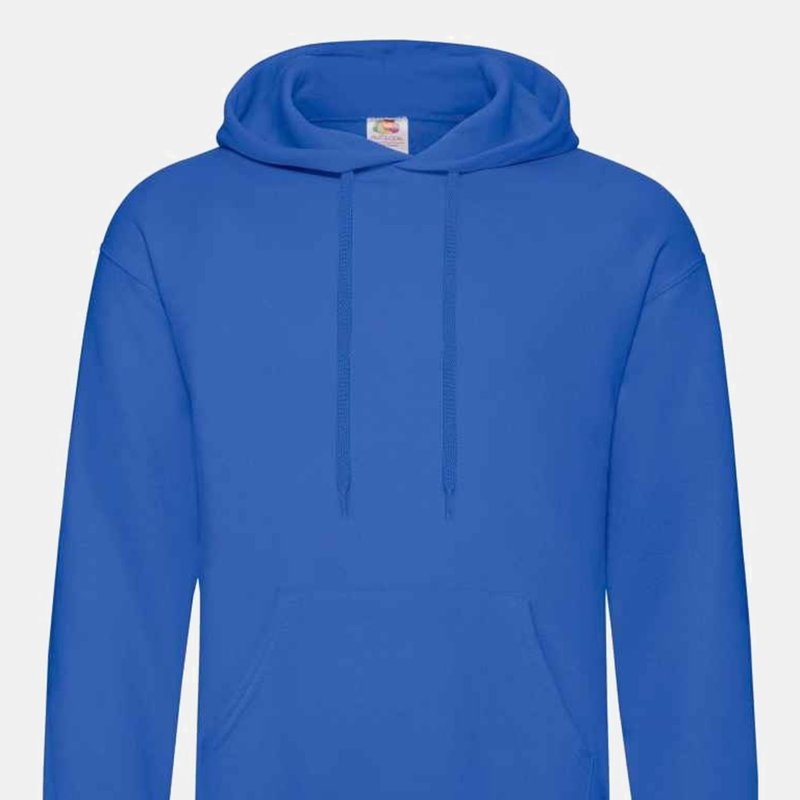 Fruit Of The Loom Adults Unisex Classic Hooded Sweatshirt (royal Blue)