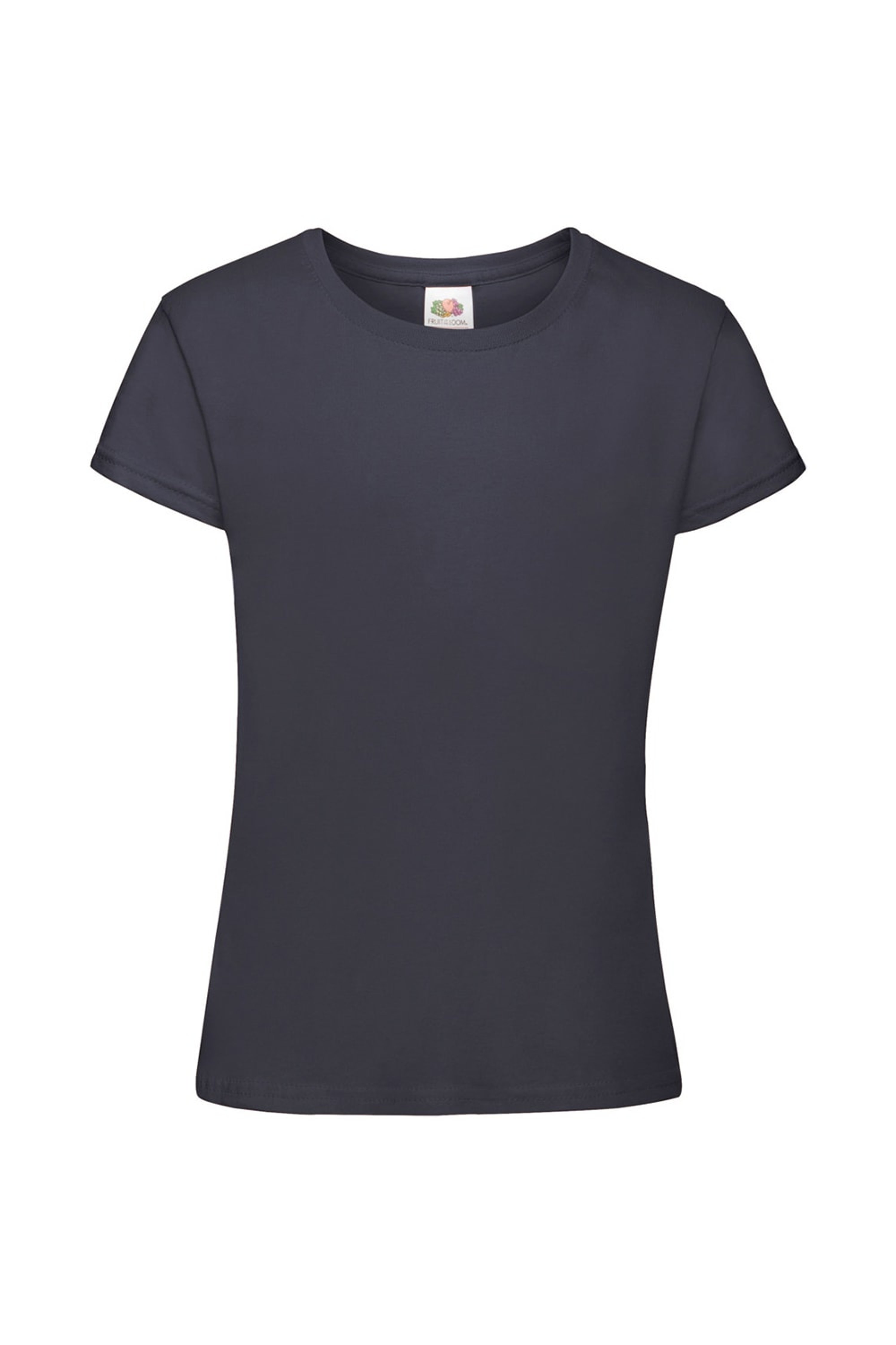 Fruit Of The Loom Big Girls Sofspun Short Sleeve T-shirt (deep Navy) In Blue