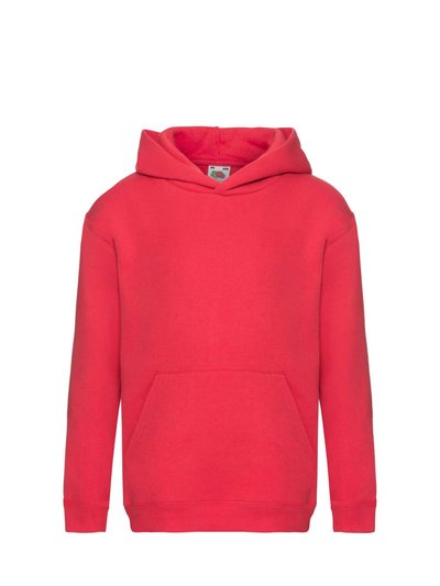 Fruit of the Loom Fruit Of The Loom Kids Unisex Premium 70/30 Hooded Sweatshirt / Hoodie (Red) product