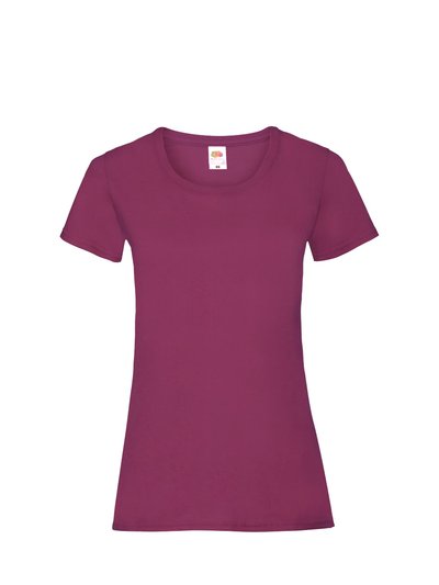 Fruit of the Loom Fruit Of The Loom Ladies/Womens Lady-Fit Valueweight Short Sleeve T-Shirt (Pack (Burgundy) product