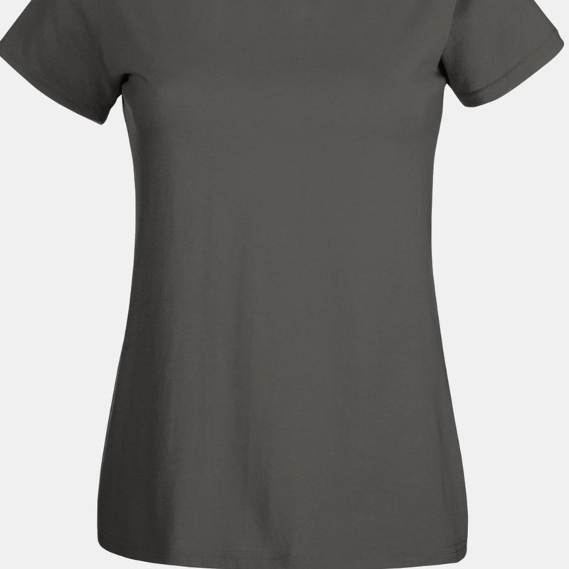 Fruit Of The Loom Ladies/womens Lady-fit Valueweight Short Sleeve T-shirt (pack (light Graphite) In Grey