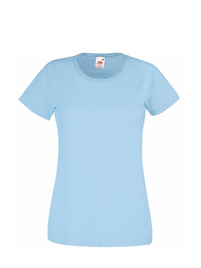 Fruit of the Loom Fruit Of The Loom Ladies/Womens Lady-Fit Valueweight Short Sleeve T-Shirt (Pack (Sky Blue) product