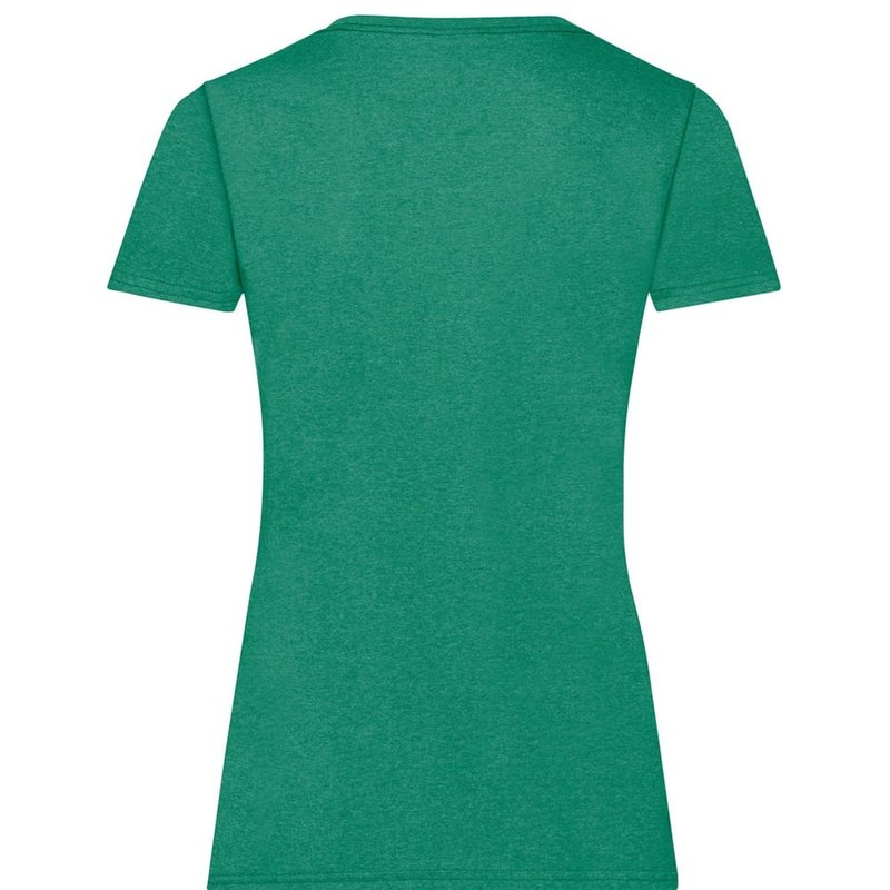 Shop Fruit Of The Loom Ladies/womens Lady-fit Valueweight Short Sleeve T-shirt (retro Heather Green)