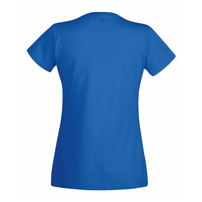 Shop Fruit Of The Loom Ladies/womens Lady-fit Valueweight Short Sleeve T-shirt (royal) In Blue