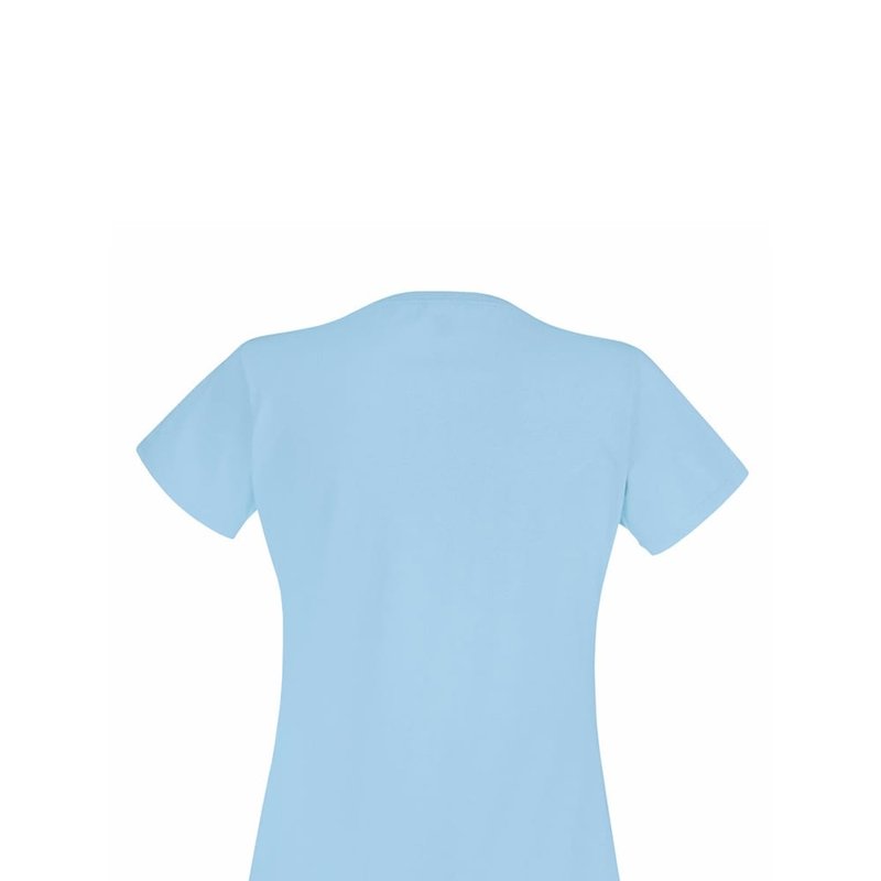 Shop Fruit Of The Loom Ladies/womens Lady-fit Valueweight Short Sleeve T-shirt (sky Blue)