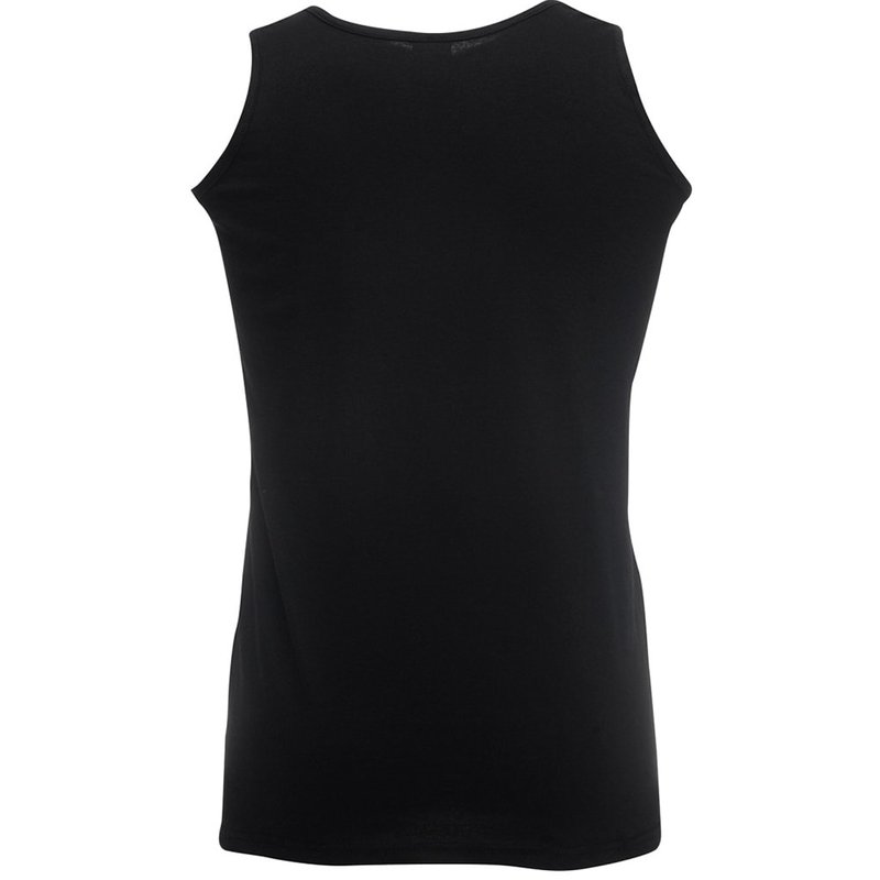 Shop Fruit Of The Loom Mens Athletic Sleeveless Vest/tank Top (black)